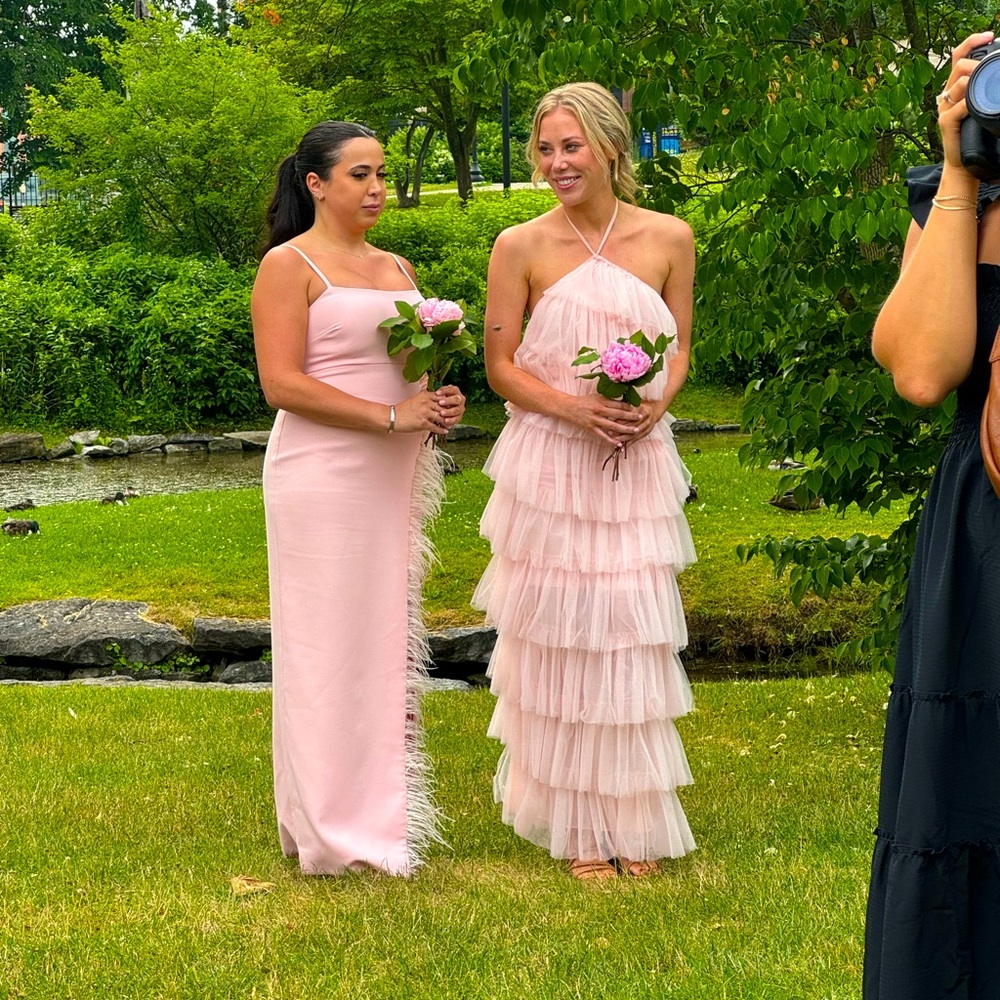 Tulle Tiered Pink dress